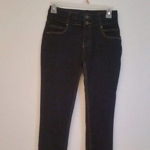 Diamante Butt lift, Push Up Stretch Skinny Denim Blue Jeans